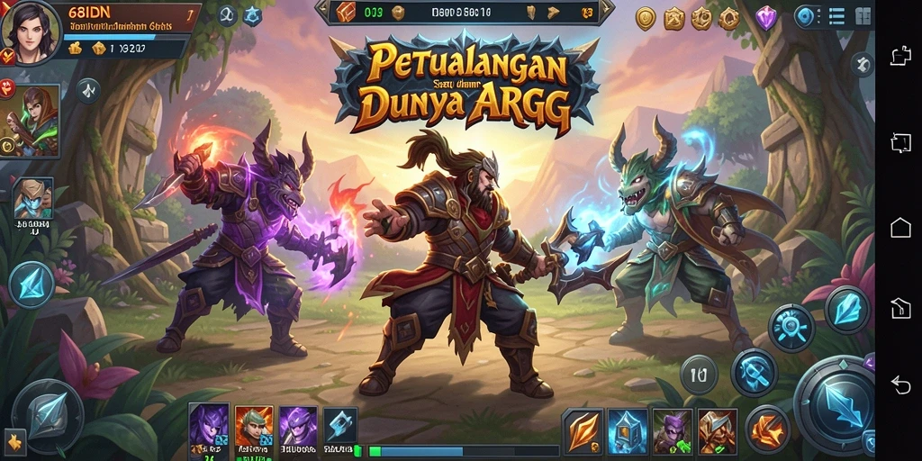 Gameplay mendebarkan di dunia fantasi ARPG.