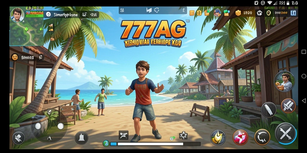 Tangkapan layar dari gameplay seru di 777AG, menampilkan karakter dan interaksi.