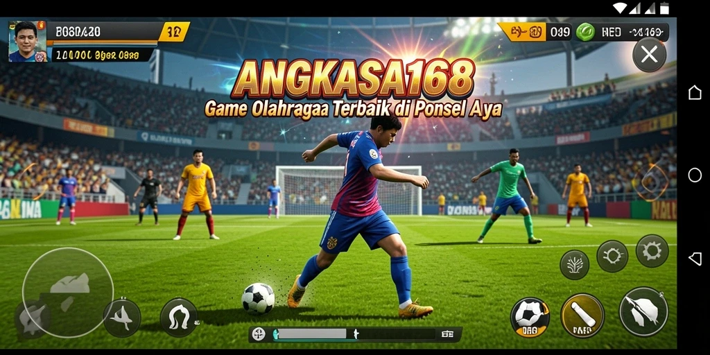 Screenshot gameplay ANGKASA168 menampilkan aksi olahraga yang mendebarkan.
