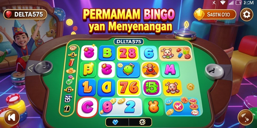 Tampilan gameplay DELTA575 dengan suasana Bingo yang seru.