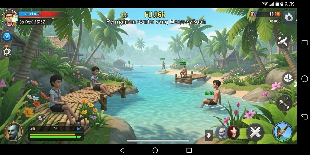 Screenshot utama FUJI66 menampilkan gameplay santai dan menyenangkan.