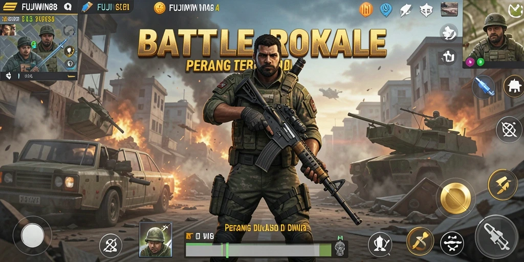 Tangkapan layar menampilkan aksi seru dalam permainan FUJIWIN88.