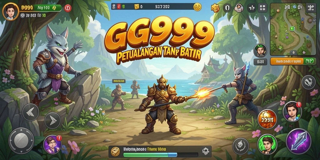 Tampilan gameplay GG999 yang penuh petualangan dan tantangan menarik.