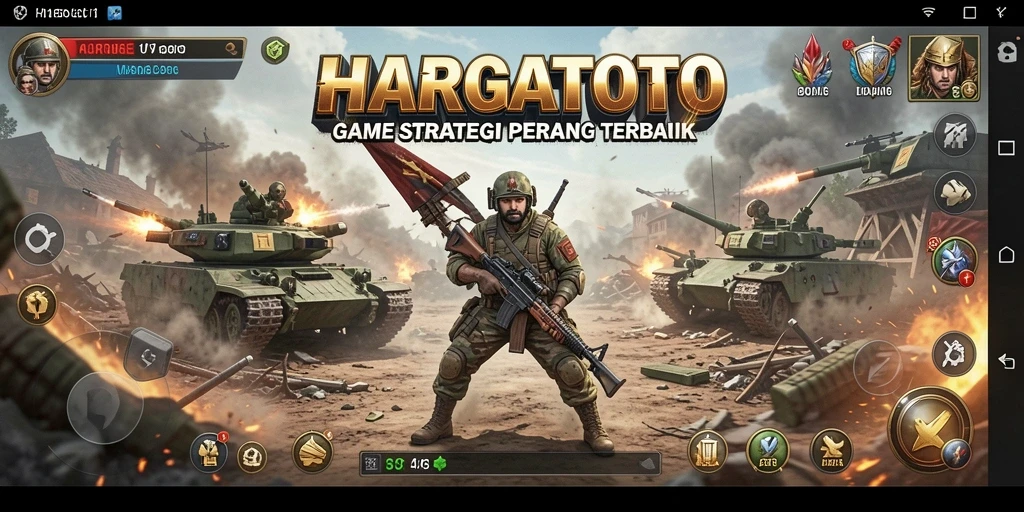 Tampilan gameplay HARGATOTO yang menegangkan dan strategis.