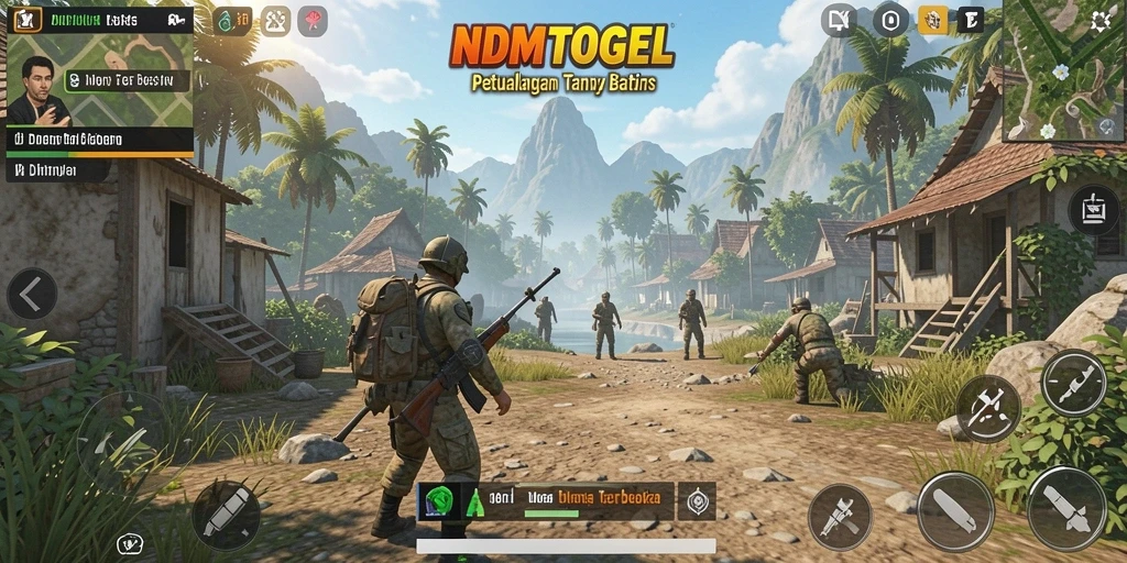 Tampilan menakjubkan dari gameplay NDMTOGEL di dunia terbuka.