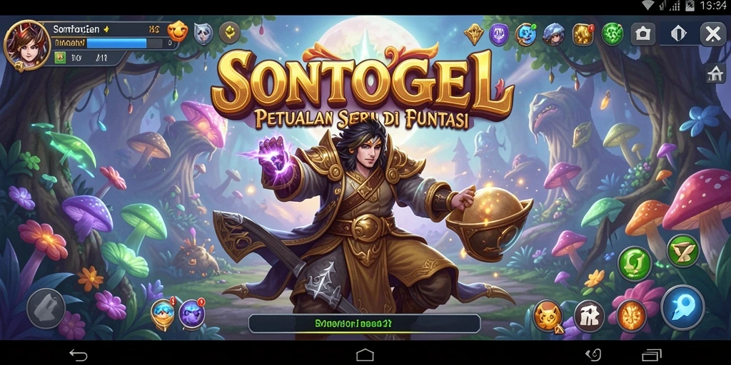 Screenshot gameplay SONTOGEL yang menunjukkan aksi petualangan yang seru.
