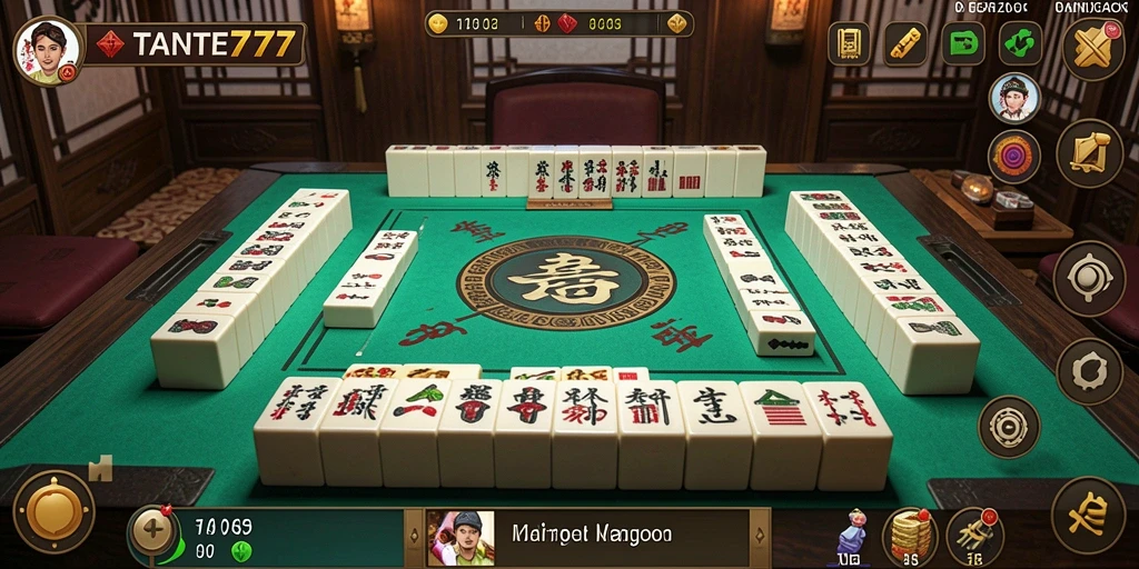 Tampilan gameplay TANTE777 yang menarik saat bermain Mahjong.