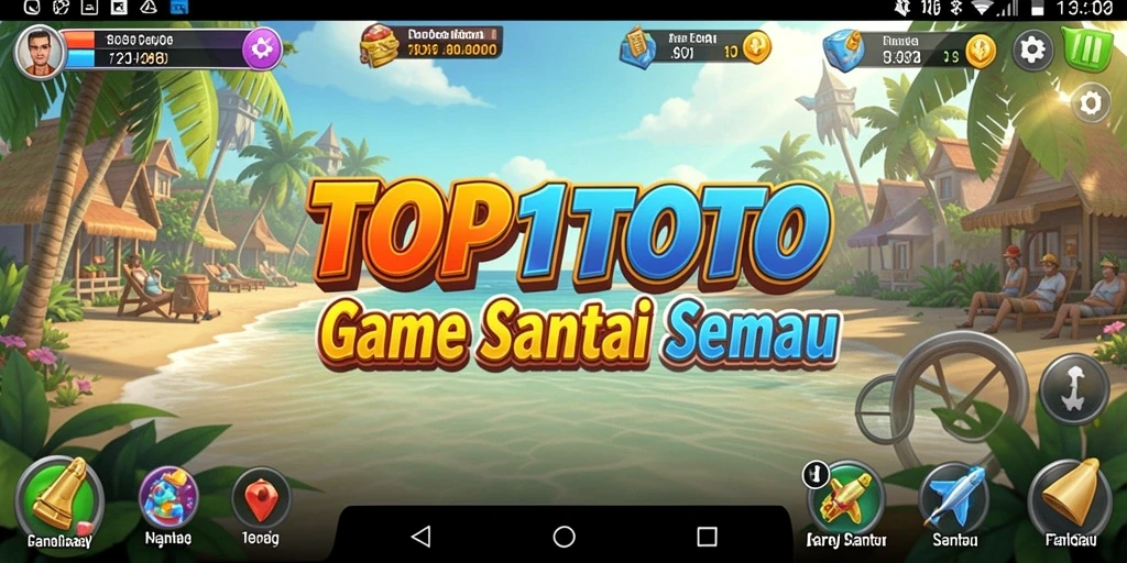 Tampilan gameplay TOP1TOTO yang penuh warna dan menarik.